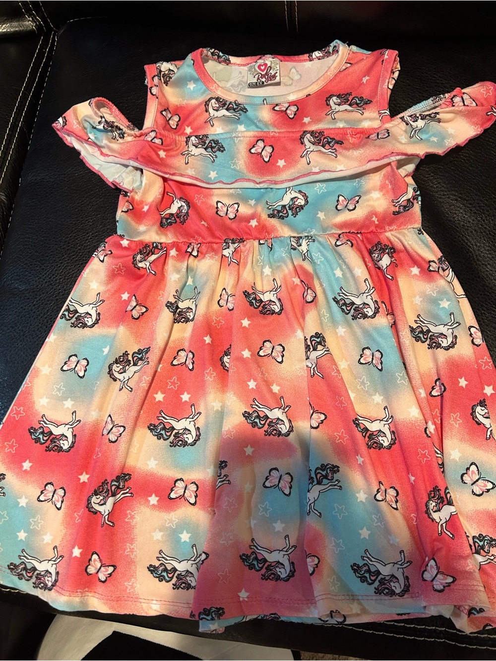 Girls Unicorn Dress 6
